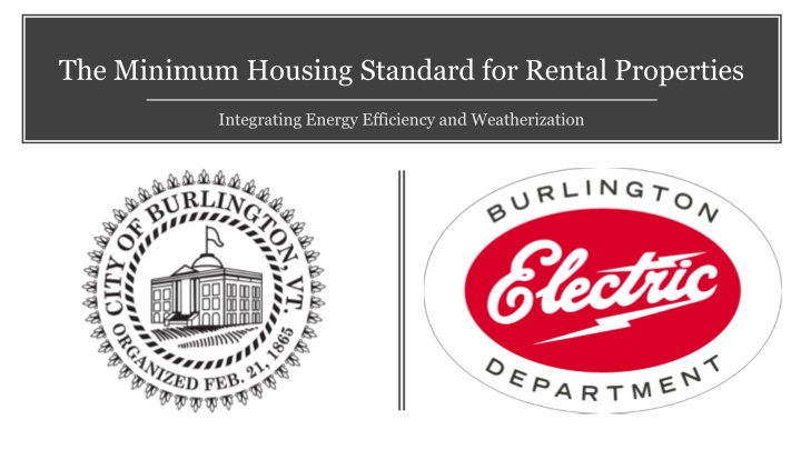 the minimum housing standard for rental properties