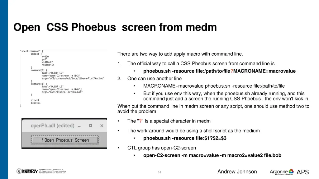 open css phoebus screen from medm