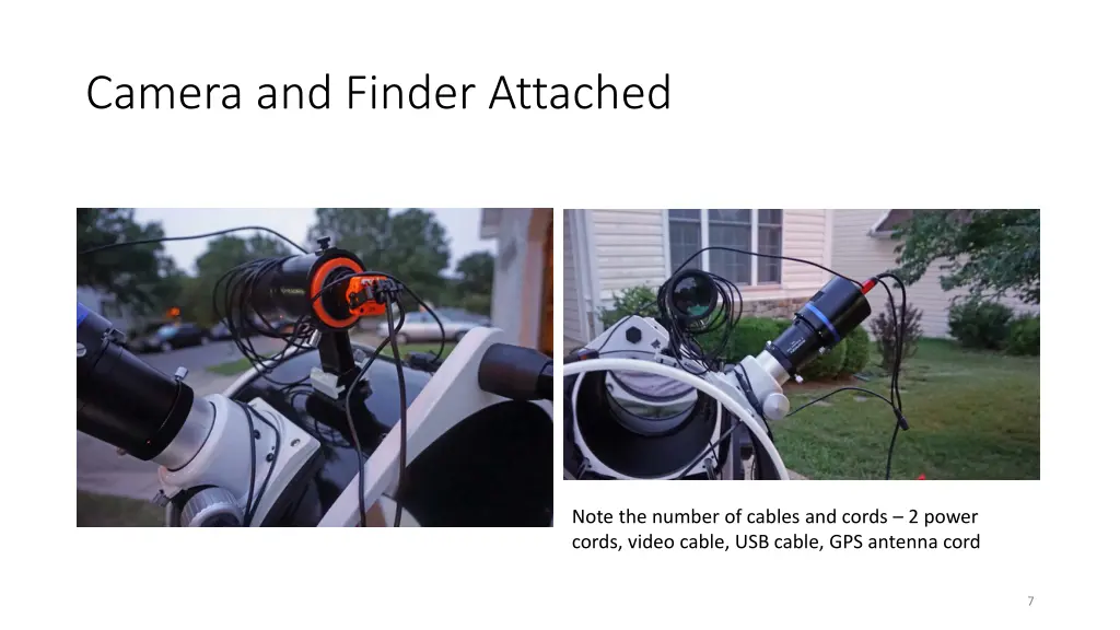 camera and finder attached