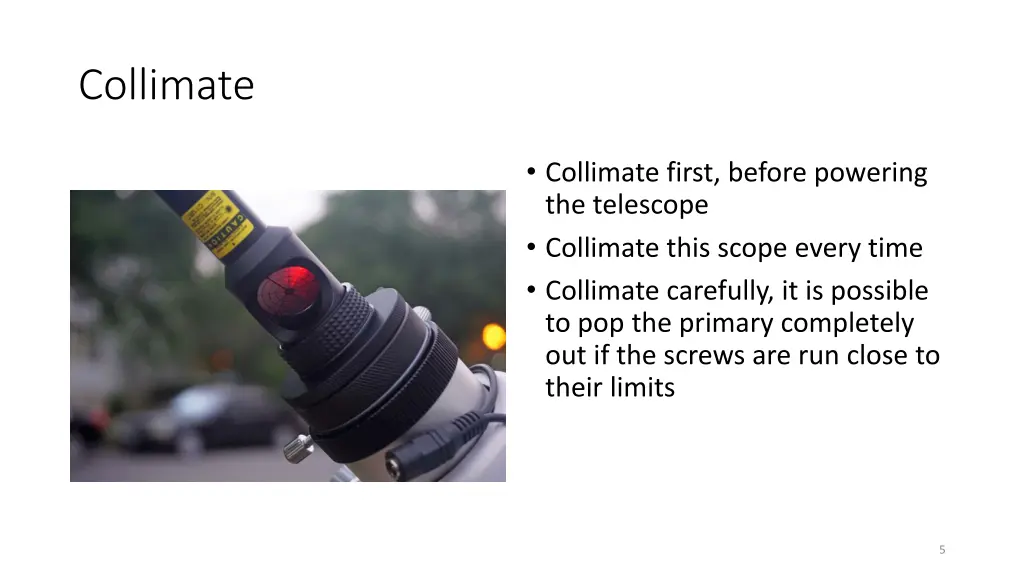 collimate