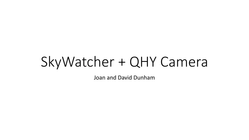 skywatcher qhy camera