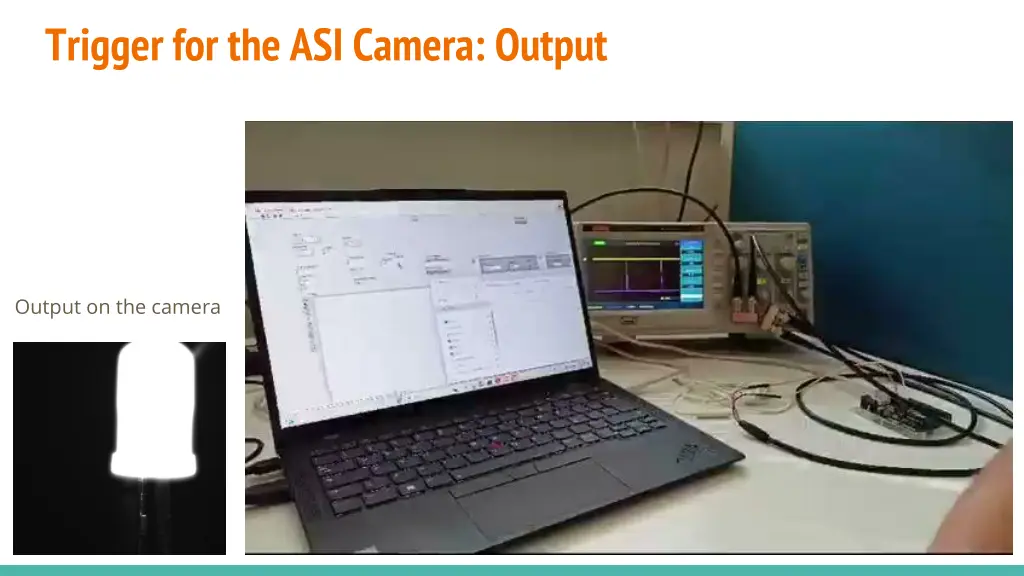 trigger for the asi camera output