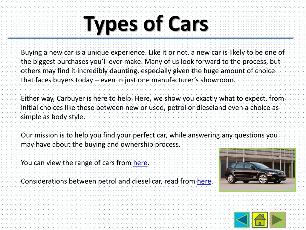 types of cars 1