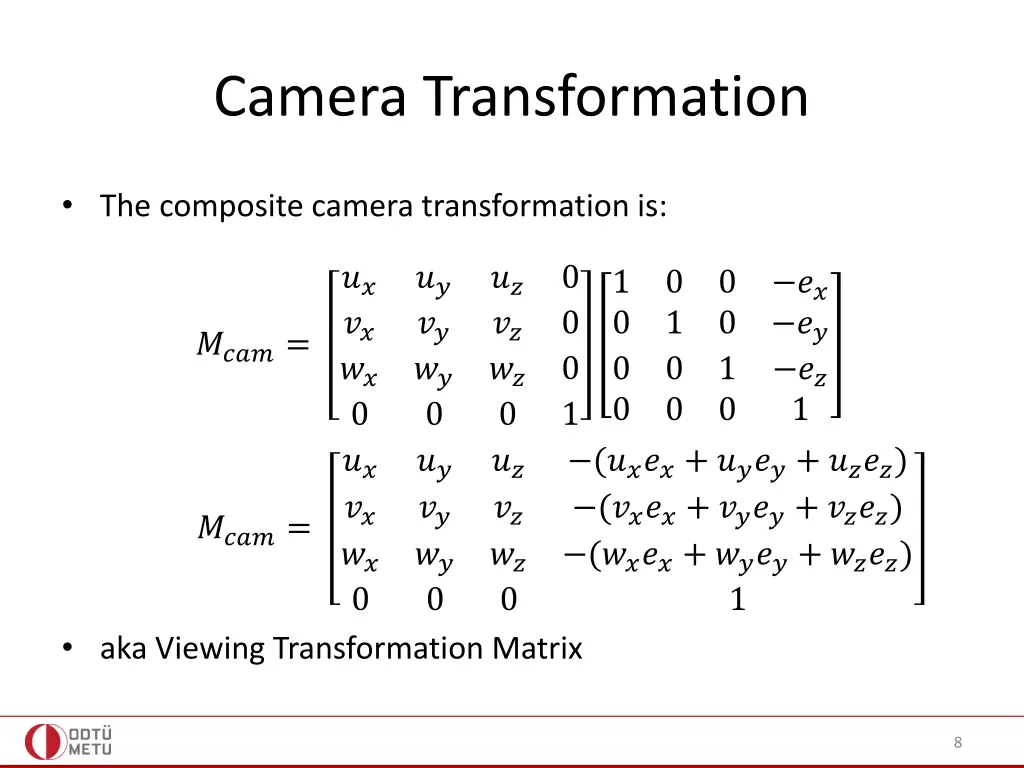 camera transformation 4