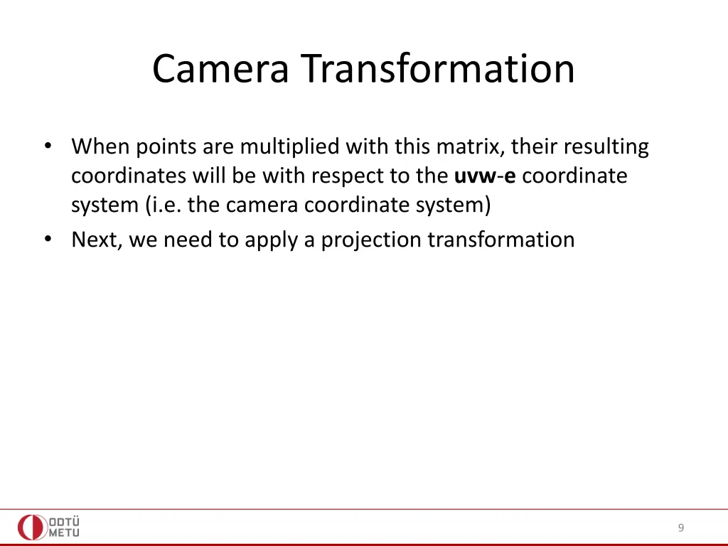 camera transformation 5