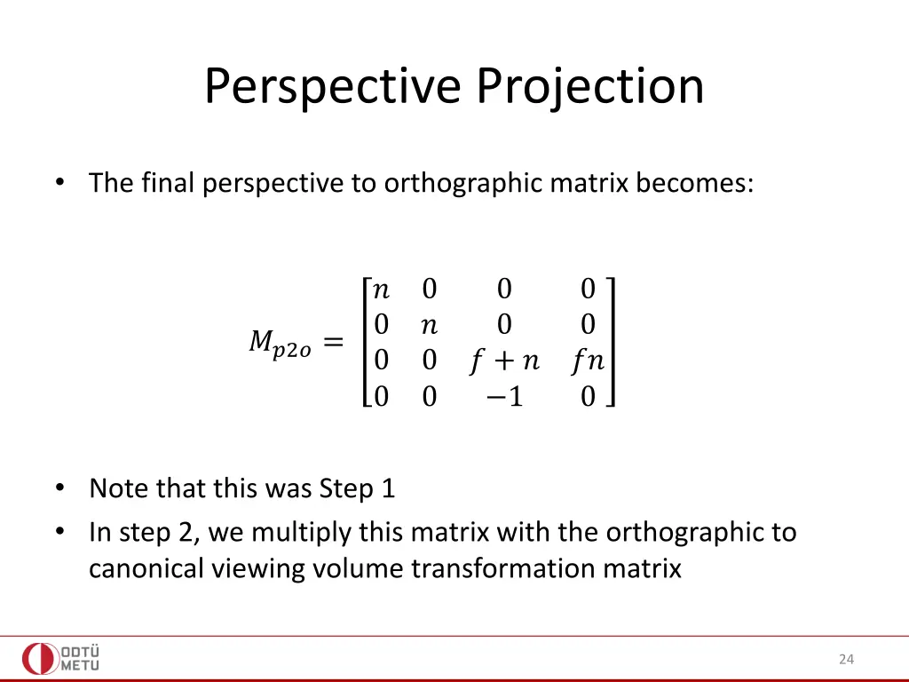 perspective projection 8