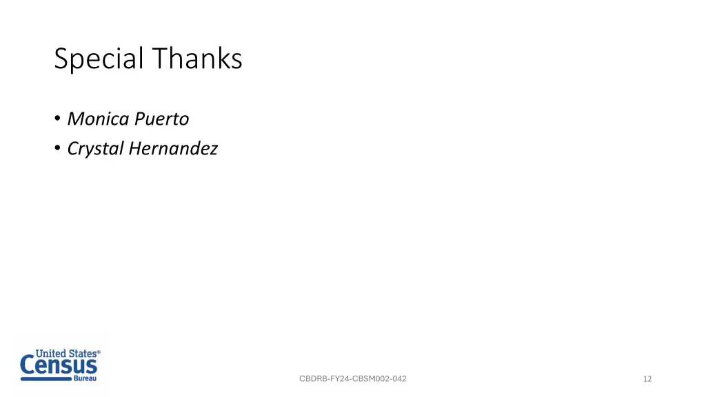 special thanks