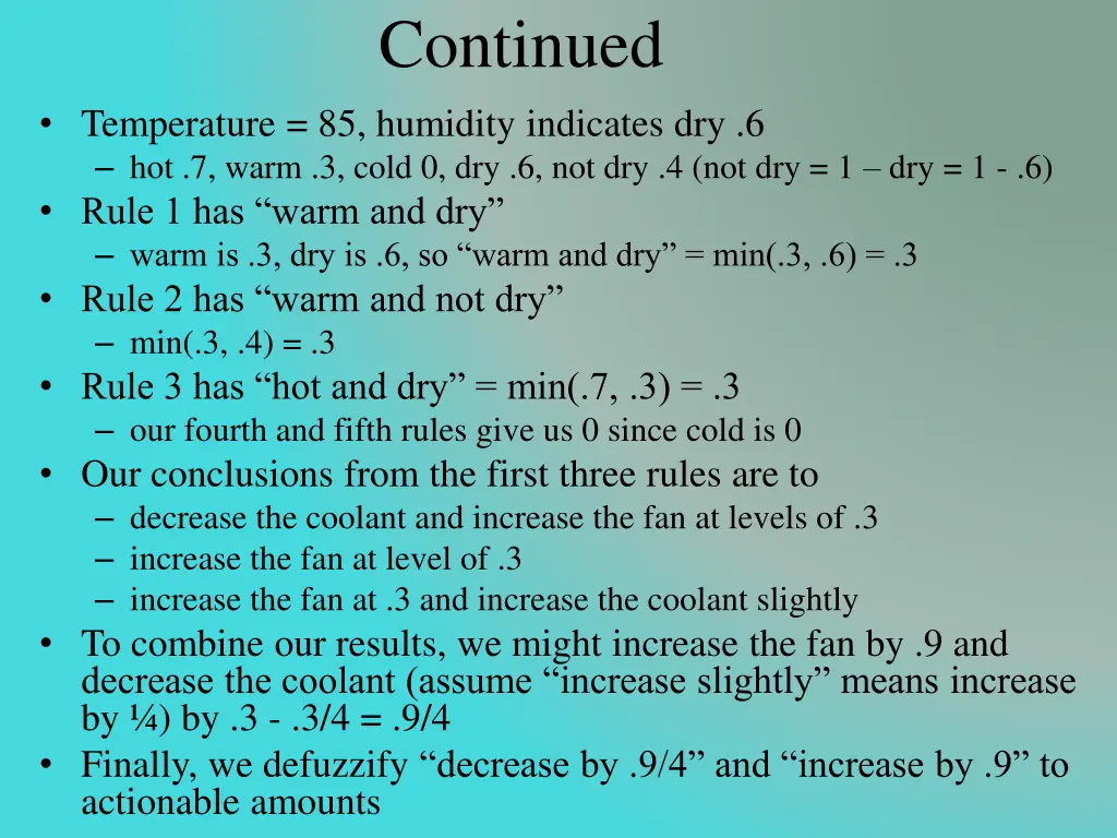 continued 1