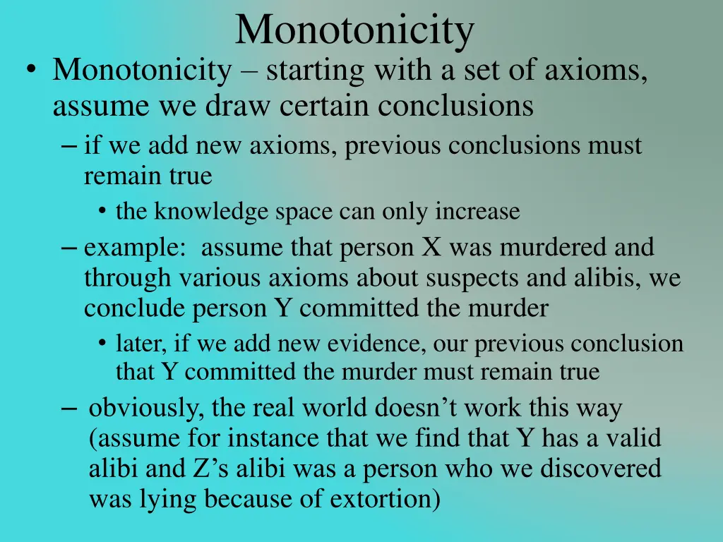 monotonicity