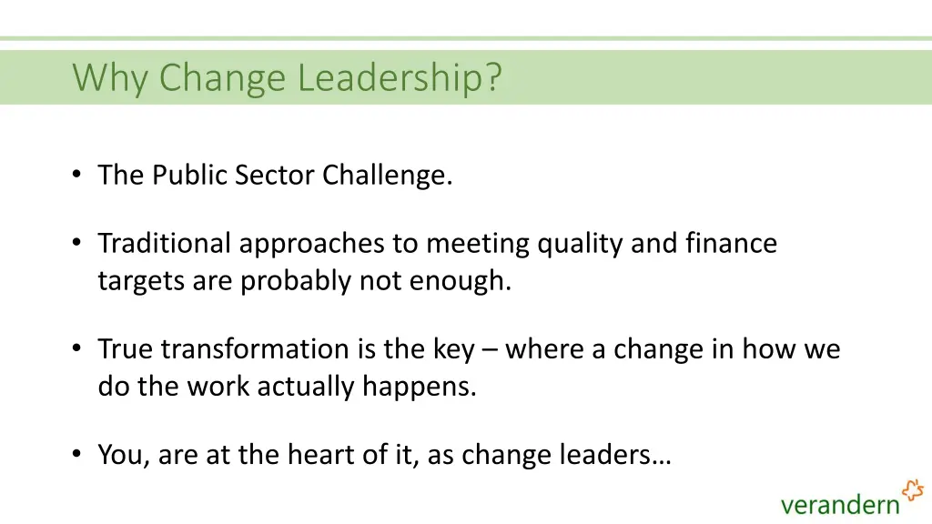 why change leadership