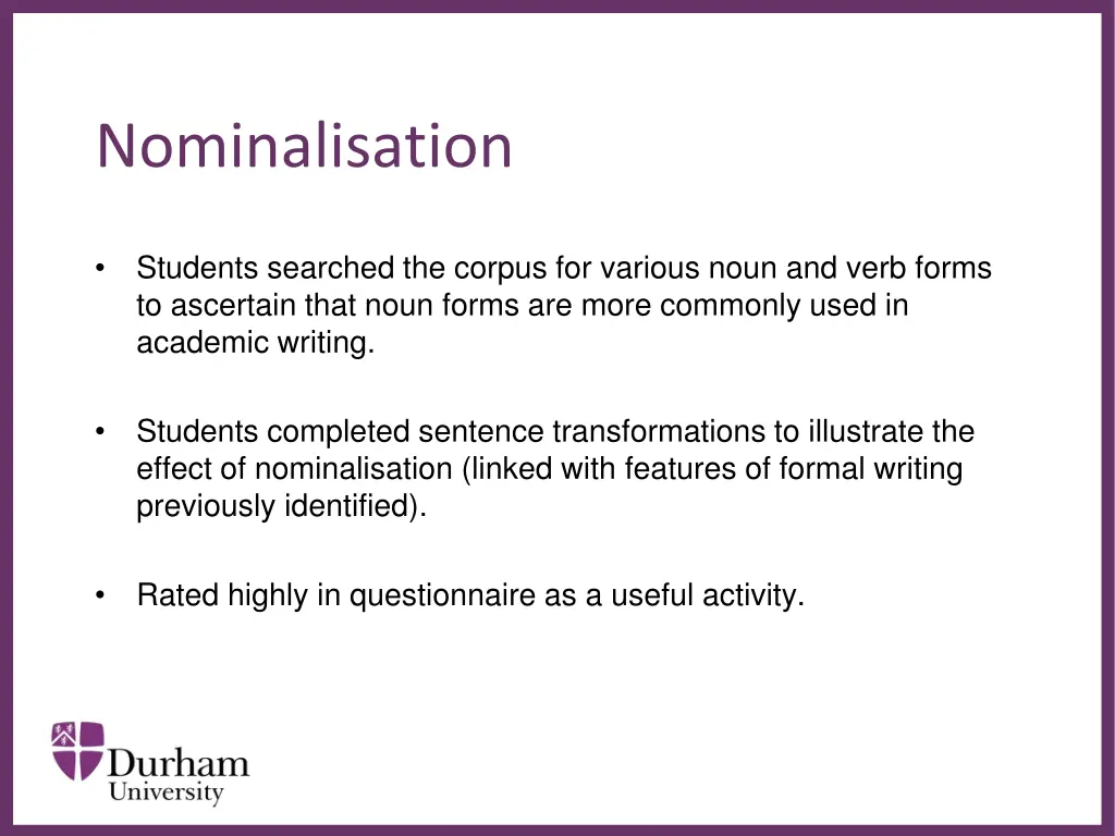 nominalisation