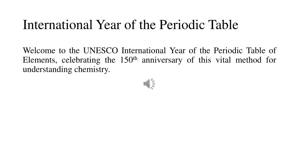 international year of the periodic table