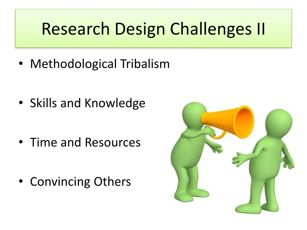 research design challenges ii