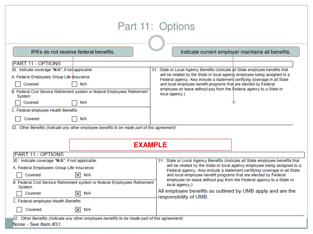part 11 options