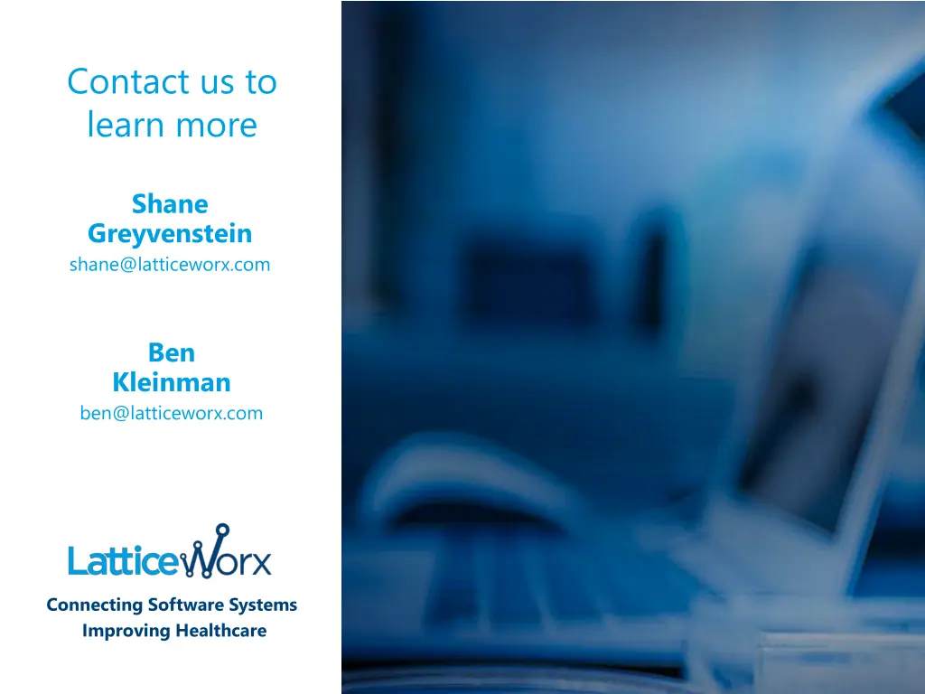 contact us to learn more