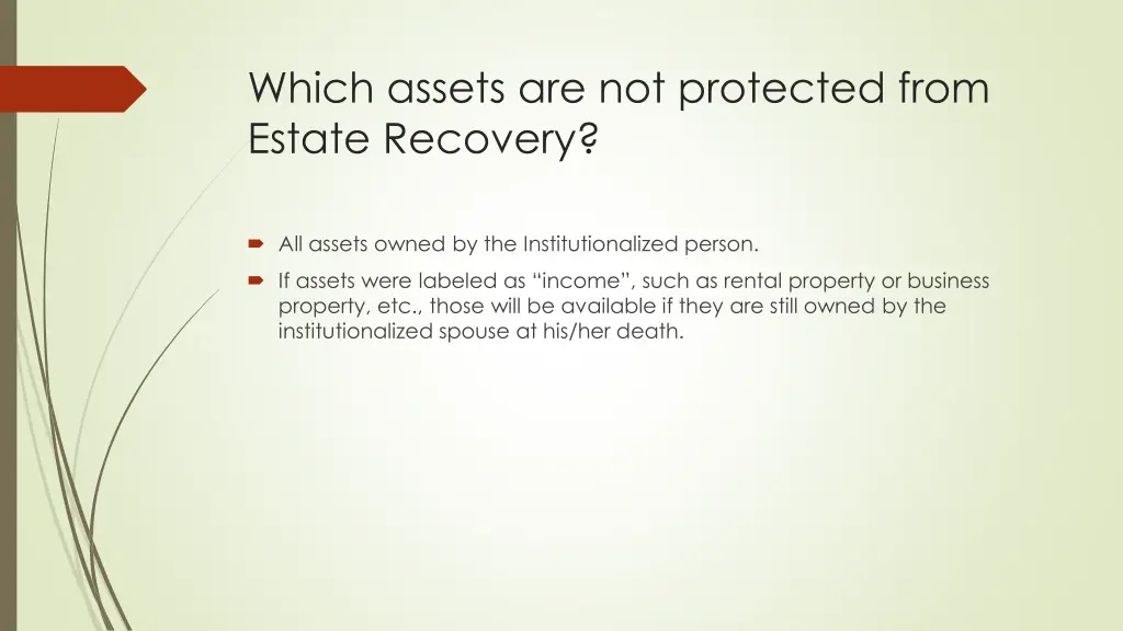 which assets are not protected from estate
