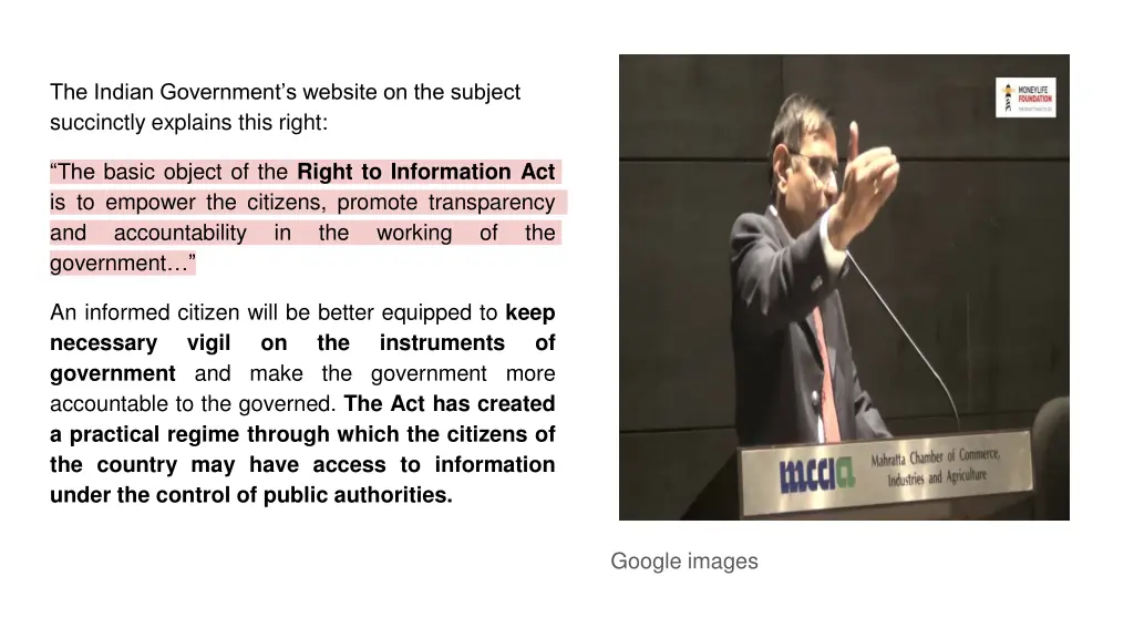 the indian government s website on the subject