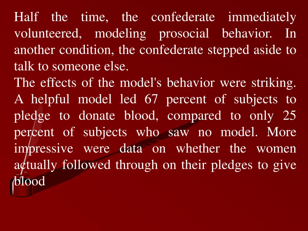 half volunteered another condition