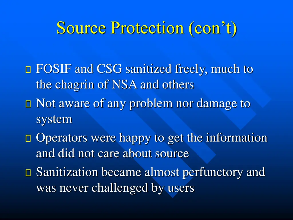 source protection con t