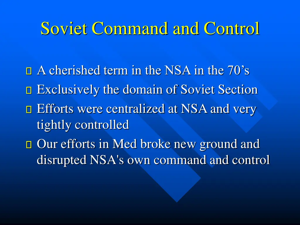 soviet command and control