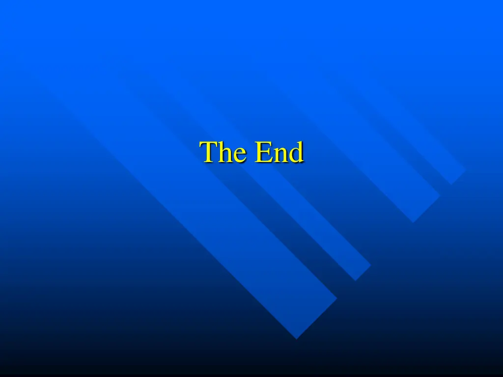 the end