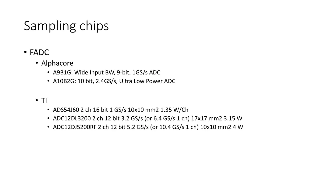 sampling chips 1