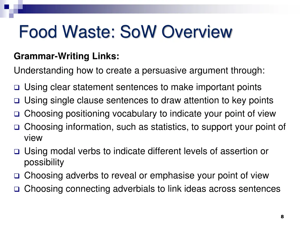 food waste sow overview 1