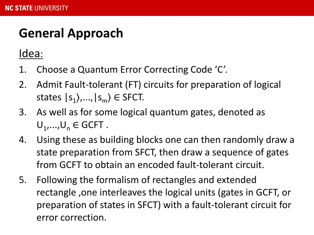 general approach