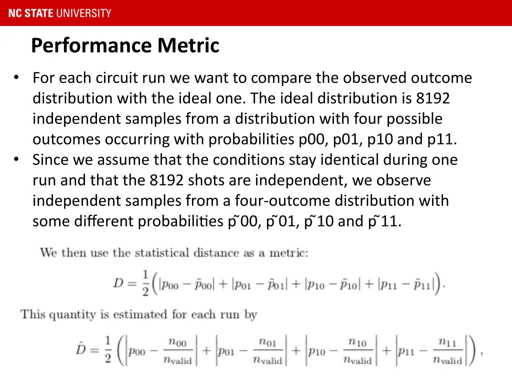 performance metric