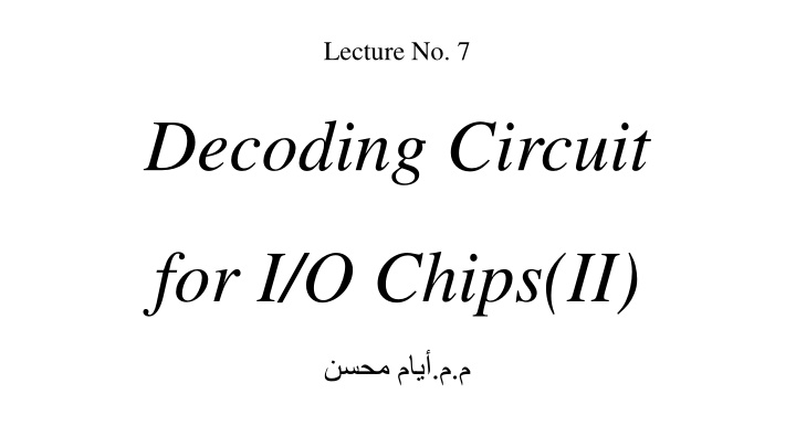 lecture no 7
