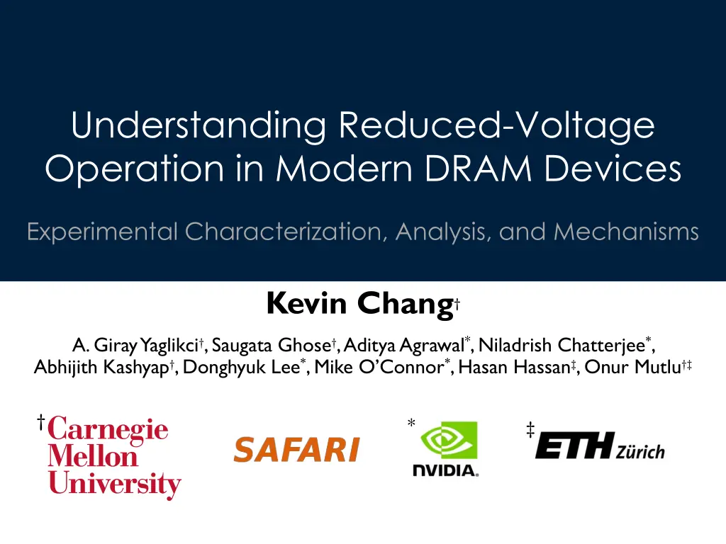 understanding reduced voltage operation in modern 1