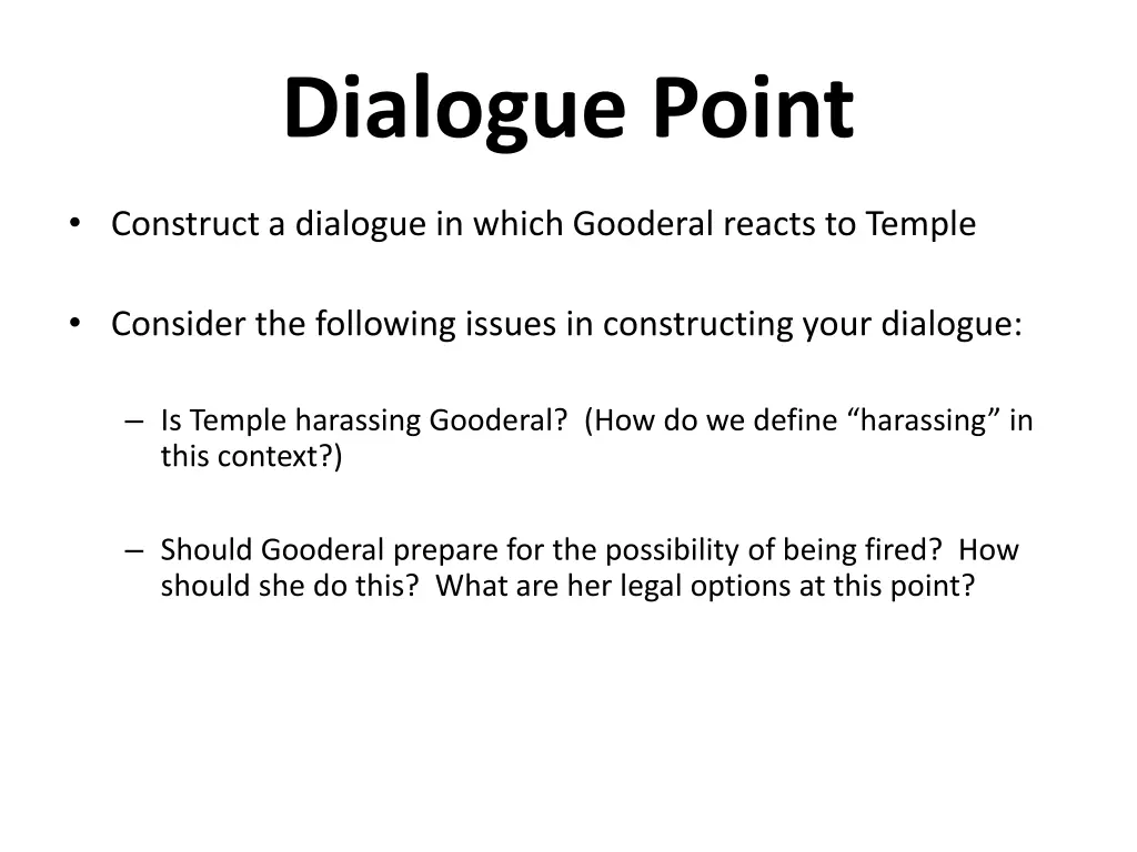 dialogue point 4
