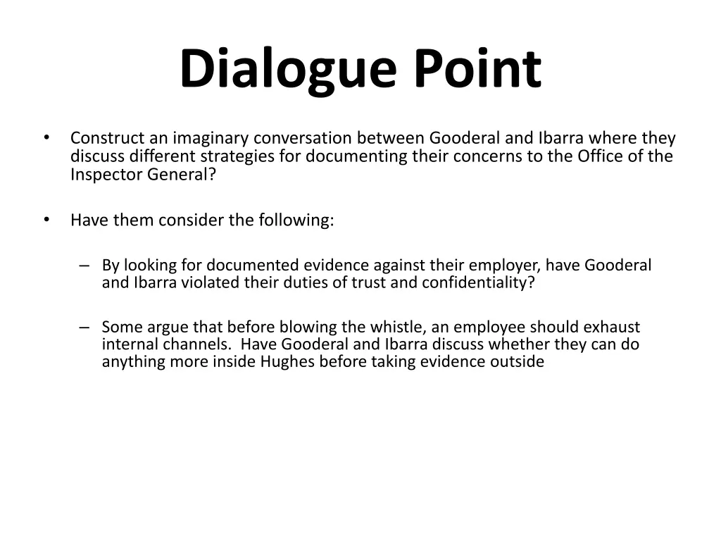 dialogue point 5