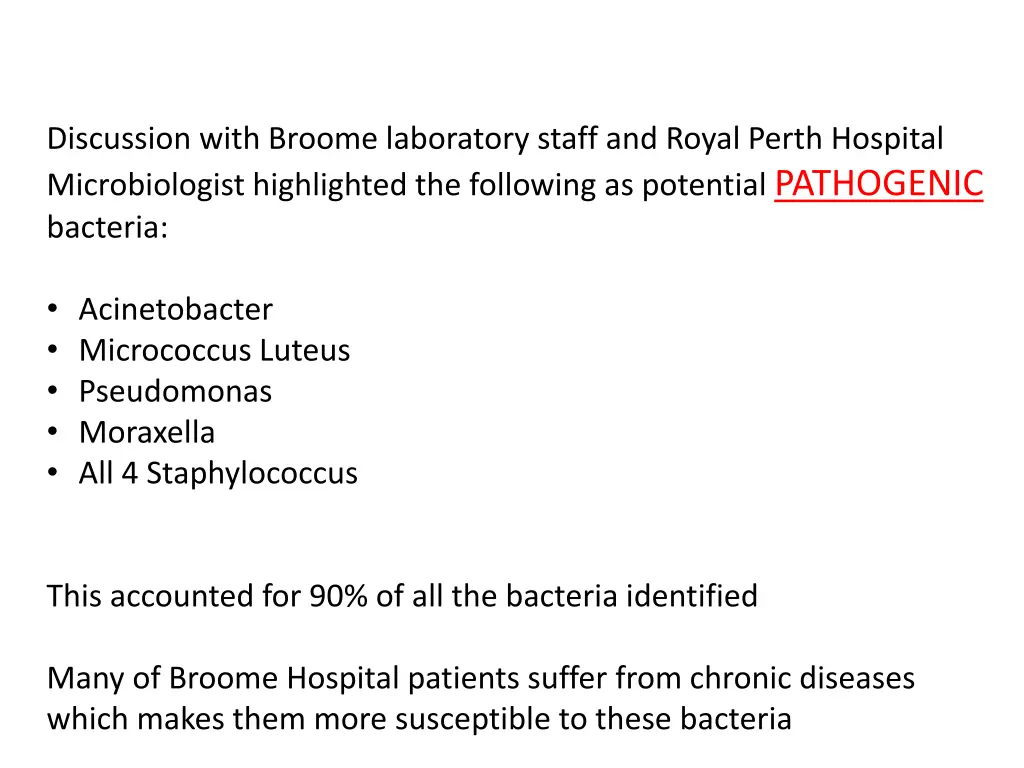 discussion with broome laboratory staff and royal