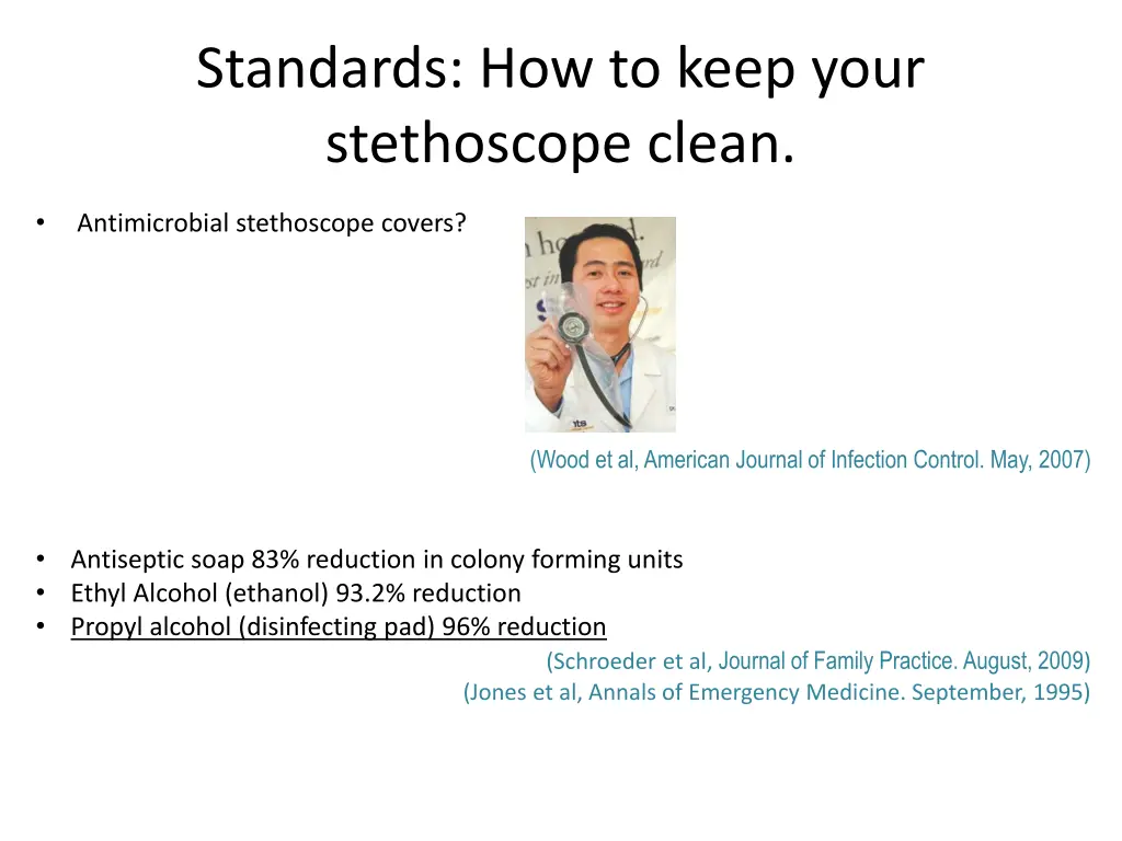 standards how to keep your stethoscope clean