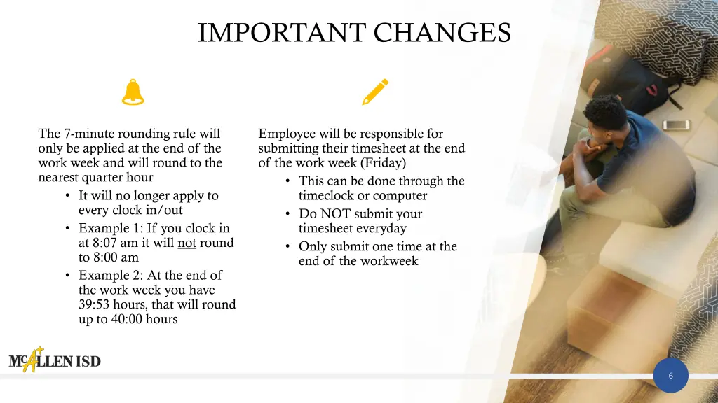 important changes