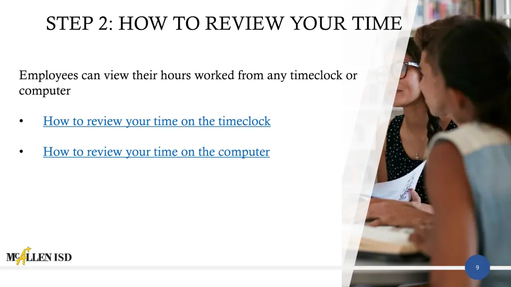 step 2 how to review your time