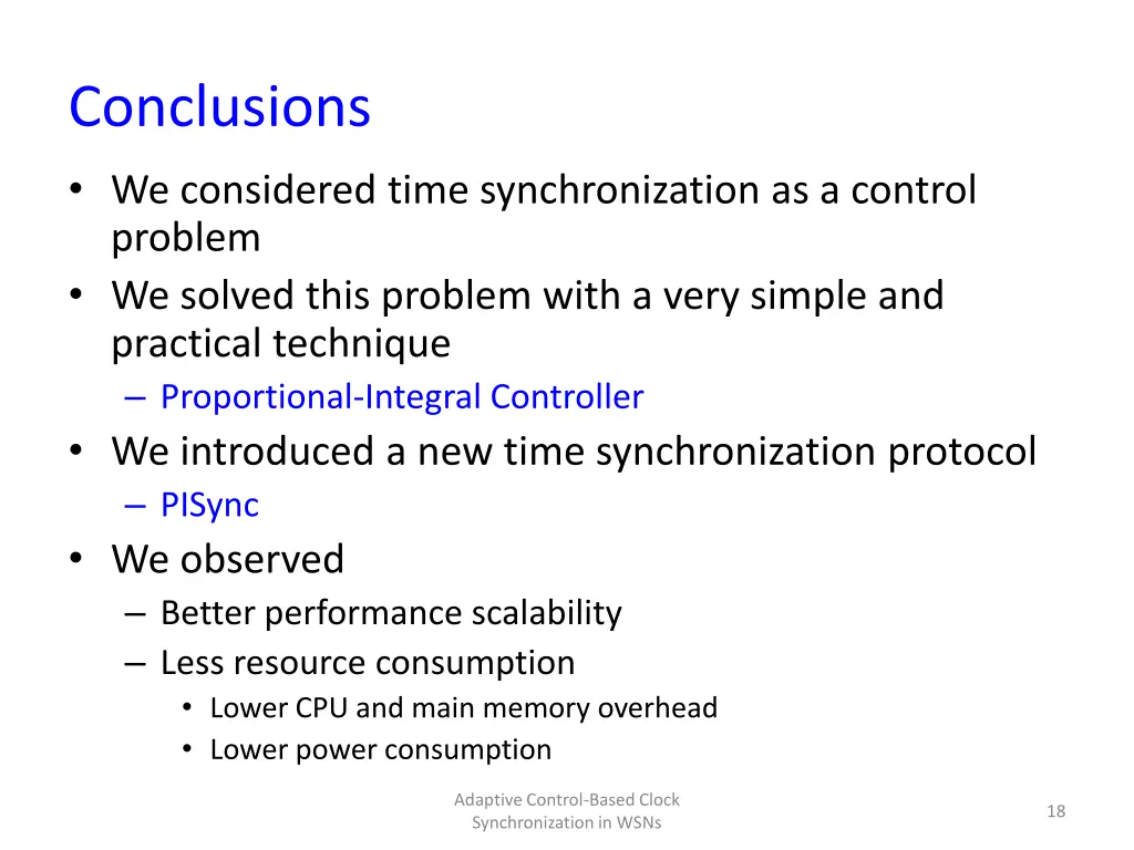 conclusions