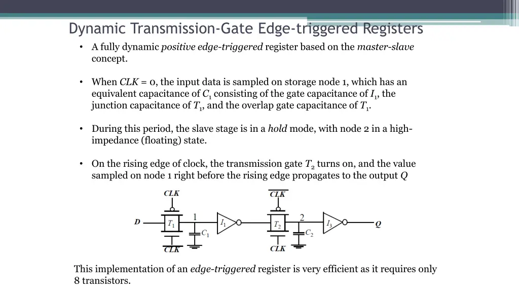 dynamic transmission gate edge triggered