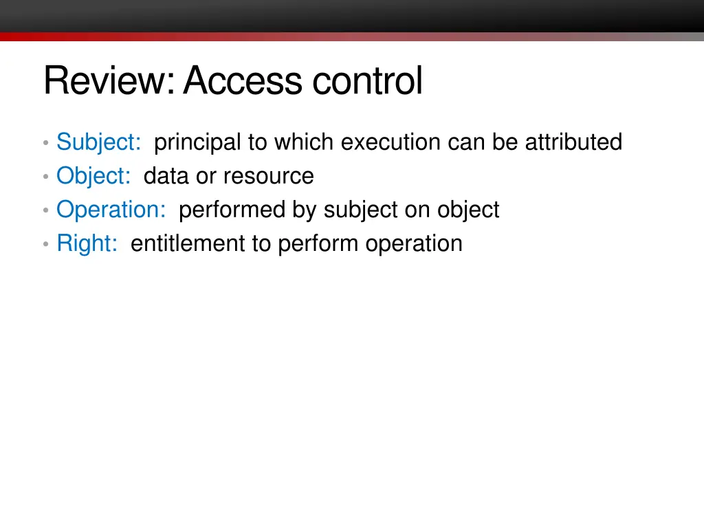 review access control
