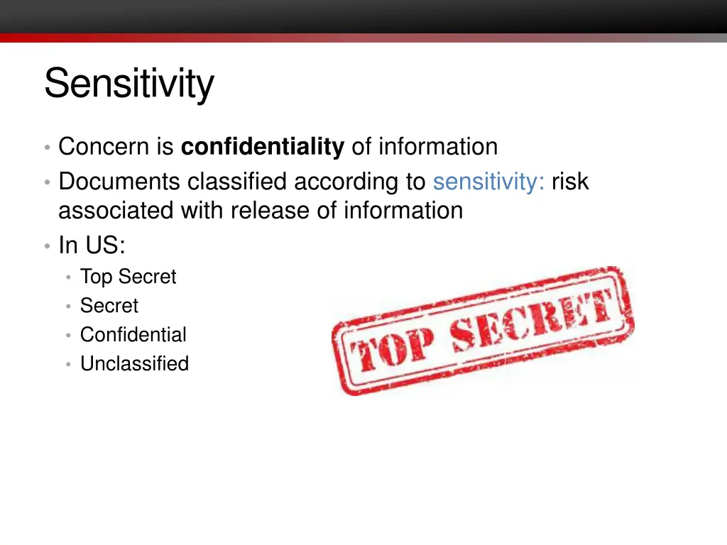 sensitivity