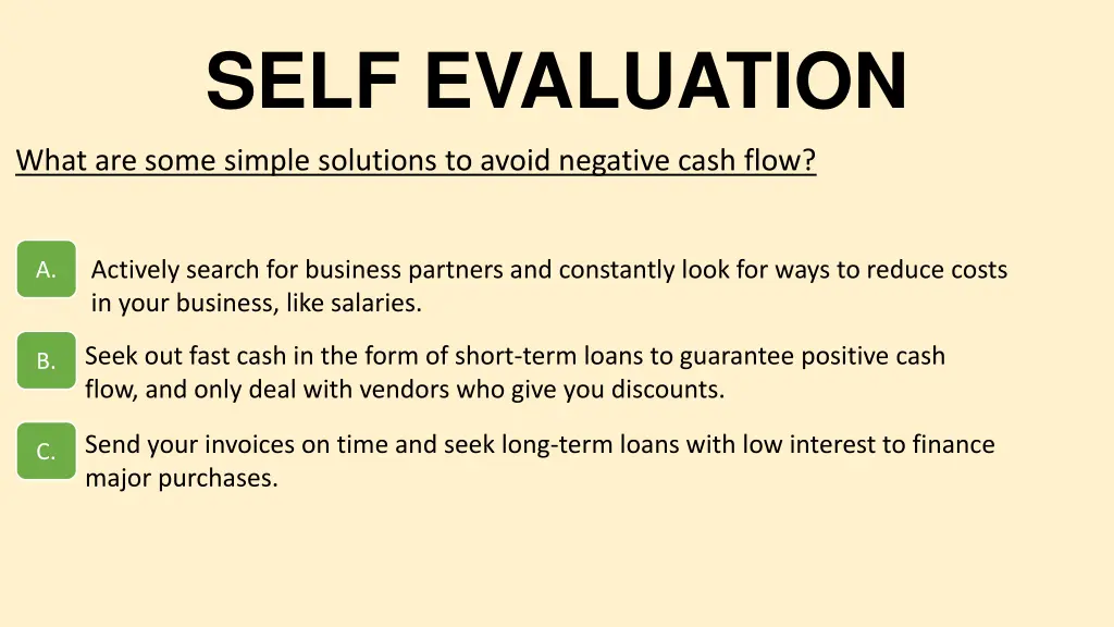 self evaluation