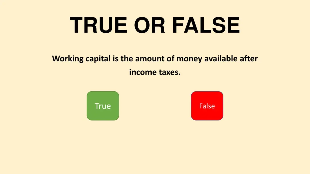 true or false