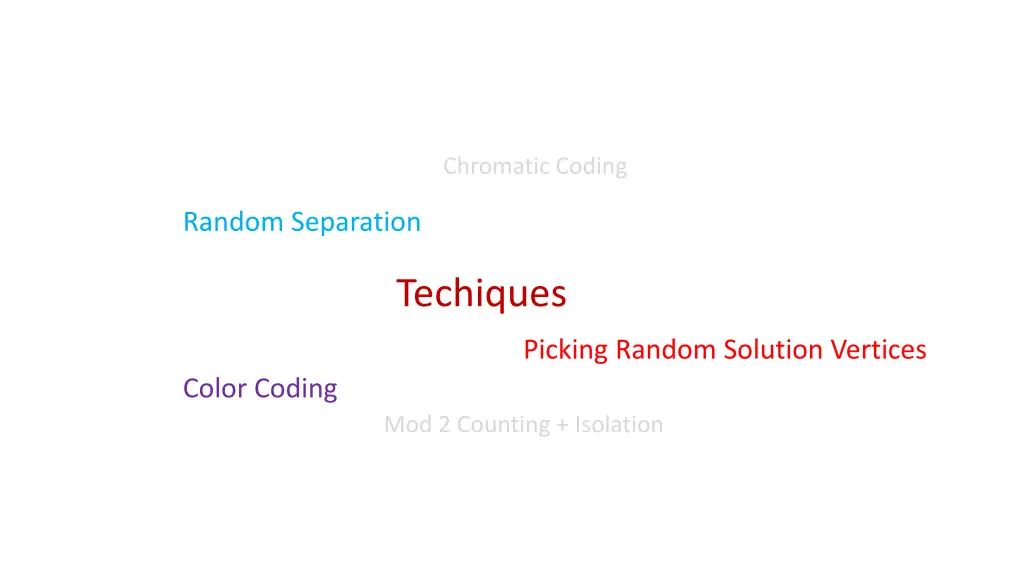 chromatic coding