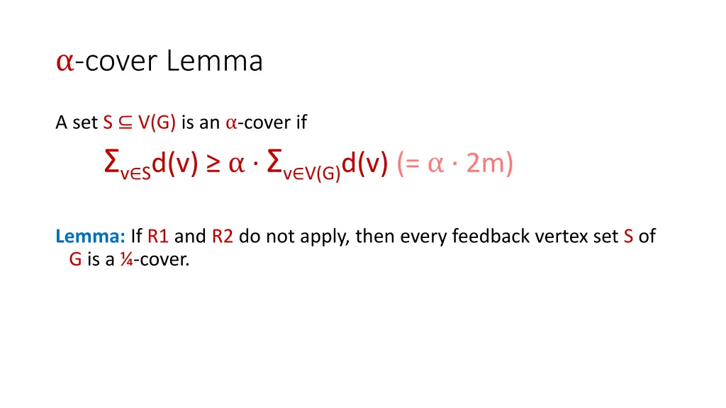 cover lemma