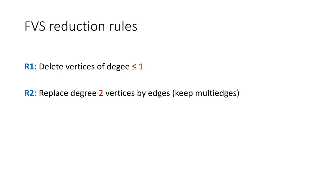 fvs reduction rules