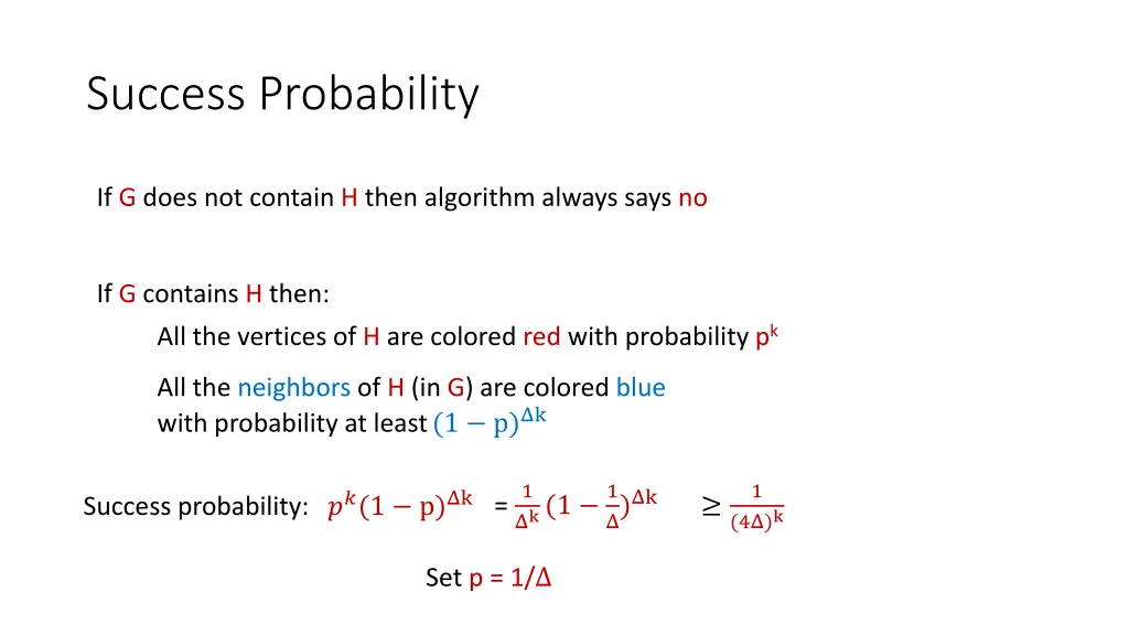 success probability