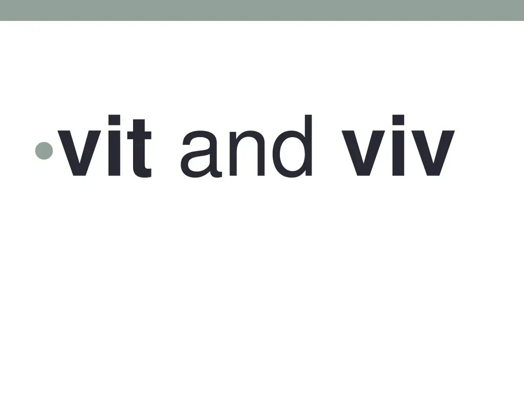 vit and viv