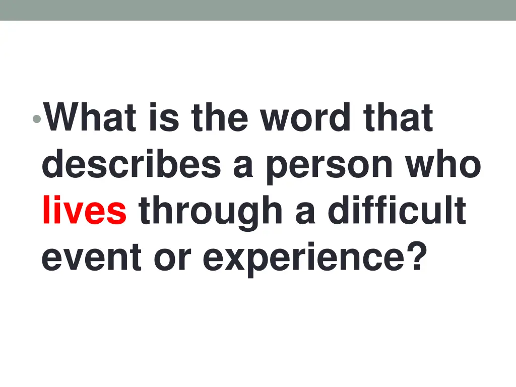 what is the word that describes a person