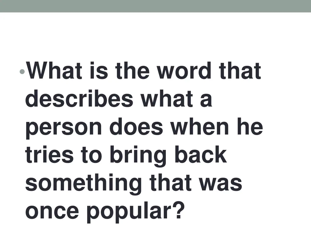 what is the word that describes what a person